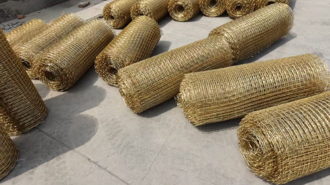 Rollos de malla de bronce naval para tomas de agua de mar